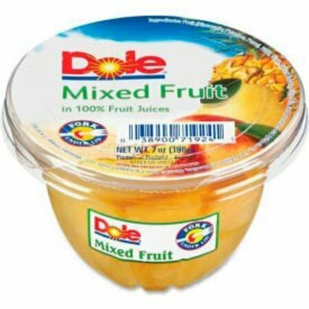 MARJACK Dole® Fruit Cups, Mixed Fruit, 7 oz, 12/Carton DFC71924
